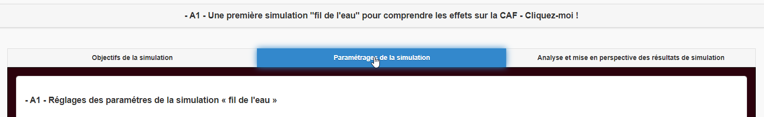 Modélisation du fonctionnement du Tutoriel